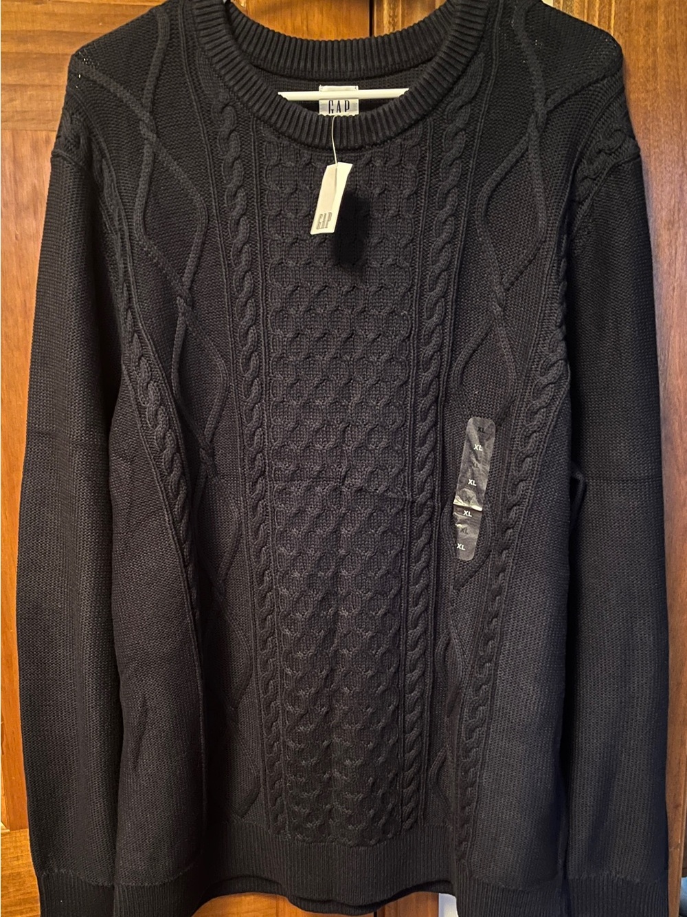 GAP Navy Cable-Knit Crewneck Sweater NWT